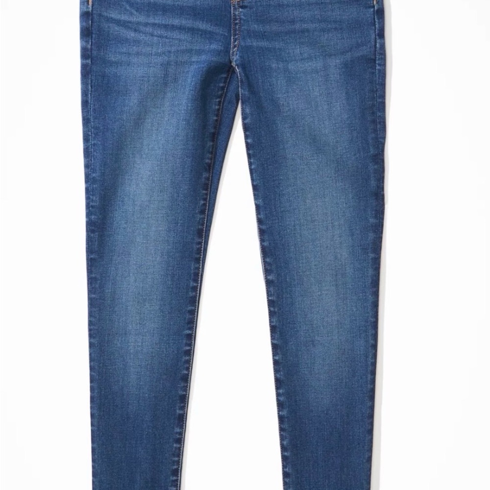 American Eagle Outfitters Women's Dark Blue Skinny Jeans (12 Tall)